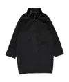 Max Mara Fur Collar Coat In Black