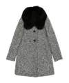 Max Mara Fur Collar Coat In Gray