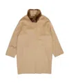 Max Mara Fur Collar Coat In Nude