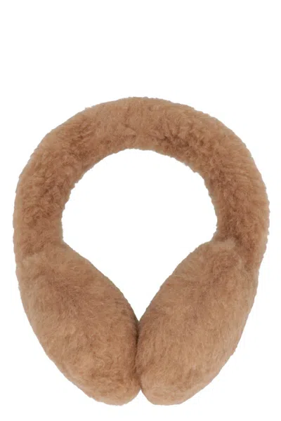 Max Mara Fur Earmuffs In Brown