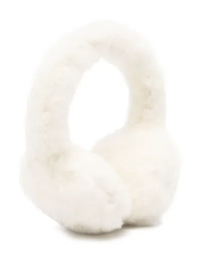 Max Mara Fur Earmuffs In White