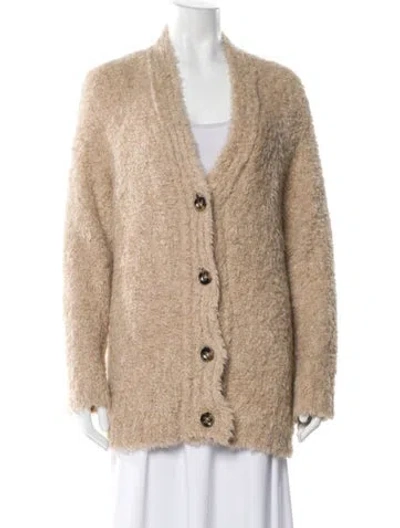 Pre-owned Max Mara Fur Jacket In Brown