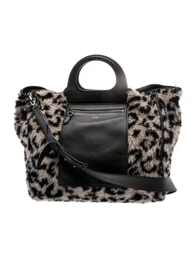 Pre-owned Max Mara Fur Shoulder Bag In Brown