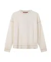Max Mara Furio Round Neck Sweater In White