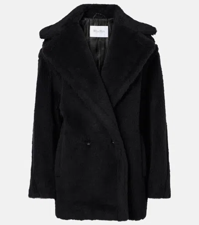 MAX MARA FUXIA ALPACA, WOOL, AND SILK TEDDY COAT