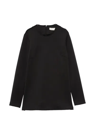 Max Mara Fuxia Long-sleeve Top In Black