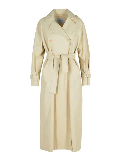 Max Mara Ronco Beige Linen Raincoat