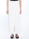 Max Mara Gabardine Long Skirt In White