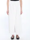 Max Mara Gabardine Long Skirt In White