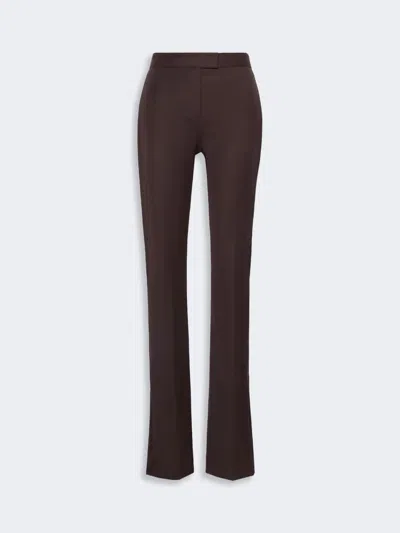 Max Mara Gabardine Low-rise Slim Flared Trousers In Multi