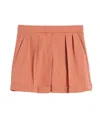 Max Mara Gabardine Shorts In Red