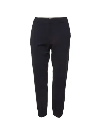 Pre-owned Max Mara Gabardine Tailored Trousers In Blue