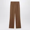 Max Mara Canes Wool Gabardine Pants In Multi