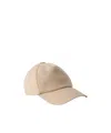 Max Mara Gabardine Water-repellent Baseball Cap In Nude