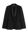 Max Mara Giselle Shawl-lapel Embellished Blazer In Black