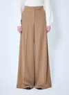 Max Mara Women Gabardine Wool Pants In Camel