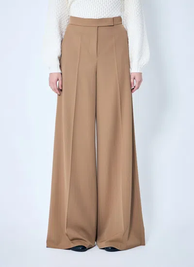MAX MARA GABARDINE WOOL PANTS