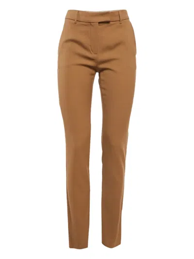 Pre-owned Max Mara Gabardine Wool Trousers