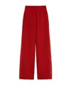 Max Mara Gabardine Wool Trousers In Red