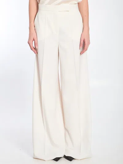 MAX MARA GABARDINE WOOL TROUSERS