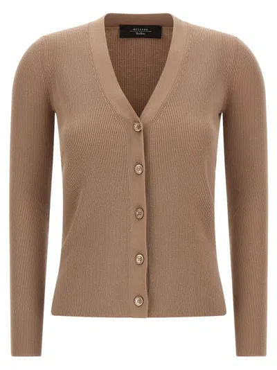 Max Mara 'gabriel' Cardigan In Brown