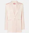Max Mara Long-sleeved Suit Jacket In Beige