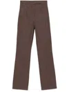 Max Mara Galicia Denim Trousers Clothing In Brown