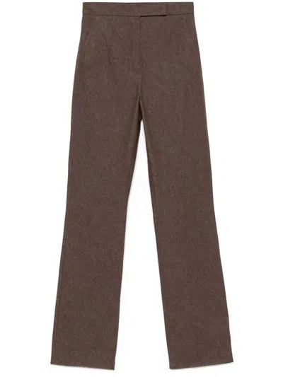 Max Mara Galicia Denim Trousers Clothing In Brown