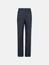 Max Mara 'galizia' Blue Cotton Pants In Blue