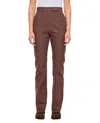 Max Mara Galizia Chino Denim In Brown
