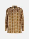 Max Mara 'gallura' Brown Cotton Shirt In Brown