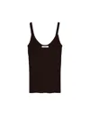 Max Mara Black Sleeveless Top In Brown