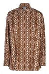 Max Mara Gallura Blouse In Brown