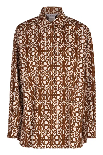 MAX MARA GALLURA PRINTED COTTON SHIRT
