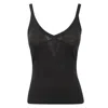 Max Mara Gallura Silk-blend V-neck Top In Black