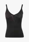 Max Mara Gallura Silk-blend V-neck Top In Black