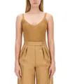 Max Mara Gallura Top In Brown