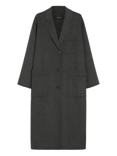 Max Mara Galosce Coat In 灰色