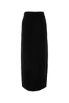 Max Mara Black Wool Blend Galosce Skirt