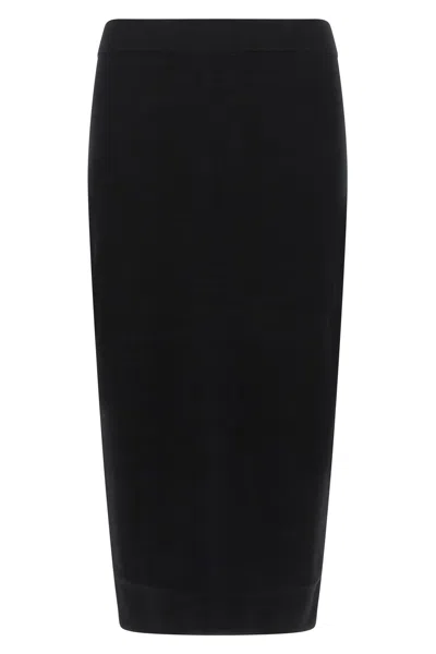 Max Mara 'gamma' Knit Sheath Skirt In Multi