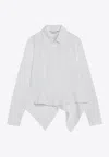 Max Mara Gamma Long-sleeved Asymmetric Shirt