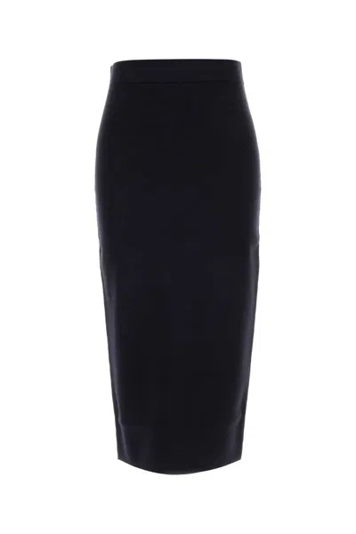 Max Mara Gamma Viscose-blend Skirt In Blue