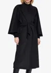 Max Mara Gange Cashmere And Wool Coat In Black