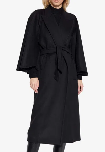 Max Mara Gange Cashmere And Wool Coat In Black