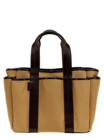 Max Mara Garden Shopping Bag In Brown