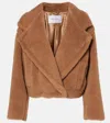 Max Mara Gardone Camel Hair And Silk Teddy Coat In Brown