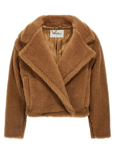 Max Mara Gardone Casual Jackets And Parka Brown In Neutral