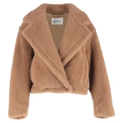Max Mara Gardone Fur Jacket In Brown Camel Hair