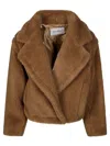 Max Mara Gardone Teddy Corto In Brown
