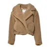 Max Mara Gardone Teddy Cropped Coat